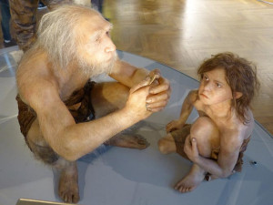 Modell eines Neanderthalers