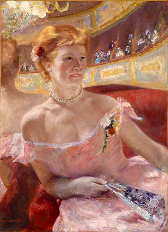 <p>Mary Cassatt: Woman with a Pearl Necklace in a Loge</p>