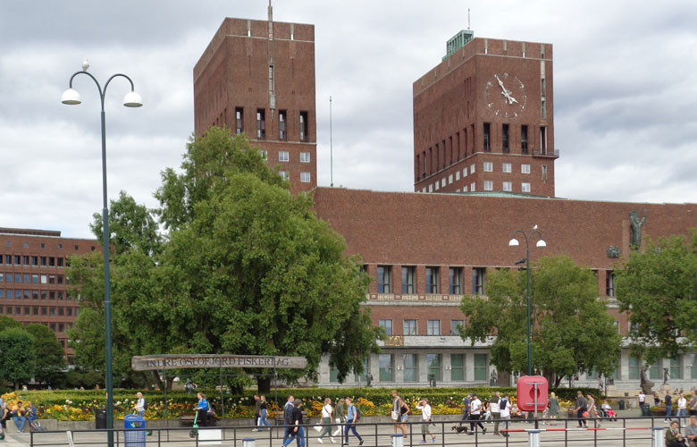 Das Rathaus in Oslo