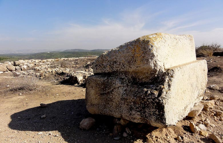 Blick vom Tel Lachish in die umgebende Landschaft