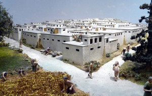 Modell der Siedlung Catalhöyük