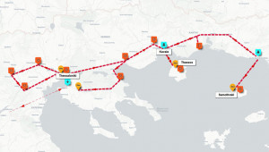 Reisekarte Makedonien