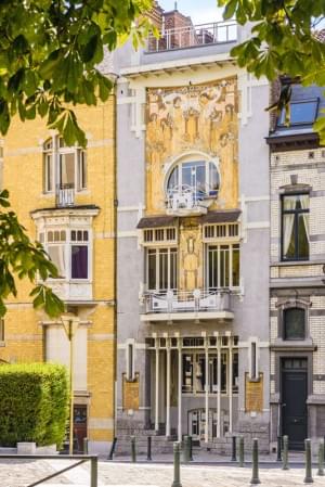 Jugendstil-Fassaden in Brüssel
