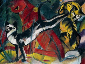 Drei Katzen Franz Marc
