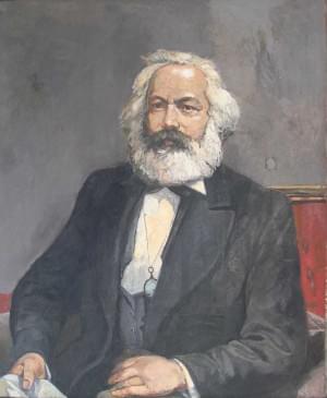 Willi Sitte, Porträt Karl Marx, 2. Hälfte 20. Jahrhundert, Dauerleihgabe der Bundesrepublik Deutschland an das Stadtmuseum Simeonstift Trier.