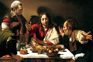 Das Abendmahl in Emmaus, Caravaggio (1573 - 1610)