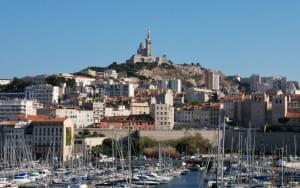 Der alte Hafen Vieux Port in Marseille