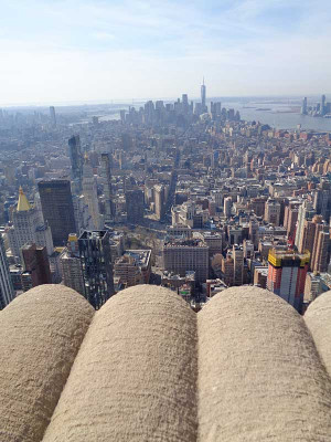 Der Südteil Manhattans vom Empire State Building aus gesehen