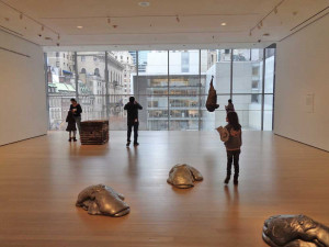 Vom Museum of Modern Art hat man auch einen tollen Blick auf Midtown Manhattan
