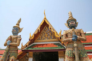 Wächter im Großen Palast von Bangkok