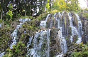 Der Steinhöfer Wasserfall im Bergpark Wilhelmshöhe 