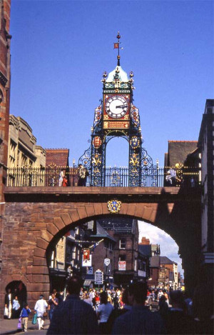 Eastgate Chester mit berühmter Uhr