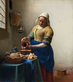 Vermeer: Dienstmagd mit Milchkrug