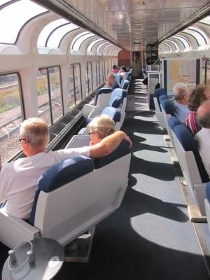 Aussichtswagen des California Zephyr