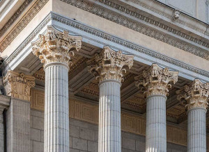 Detail am Justizpalast Lyon