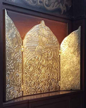 Altarbild von Keith Haring in Saint Eustache