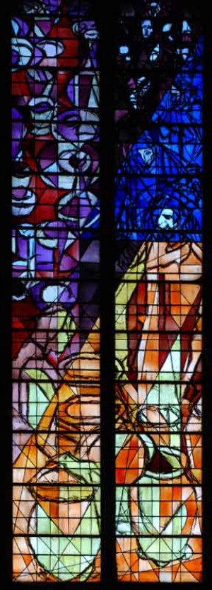 Glasfenster von Jacques Villon in der Kathedrale Metz